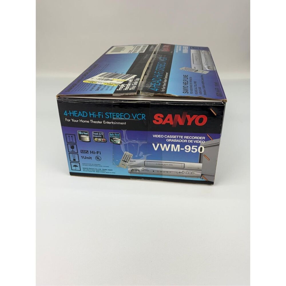 Sanyo VWM-950 VHS Player 4-Head Hi-Fi Stereo VCR NEW Open Box - Picture 11 of 11